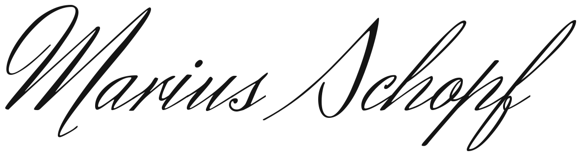 Unterschrift Marius Schopf